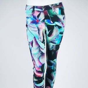 J BRAND "Hydra" Floral Skinny Jeans Pants 28 4 6